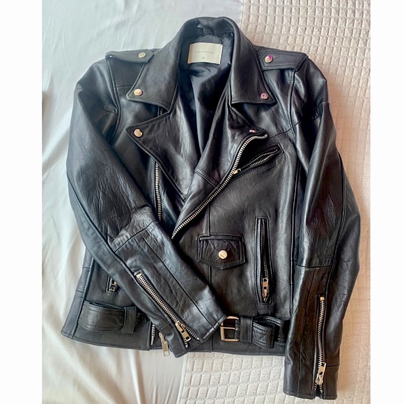 Cropped Leather Jacket - Picture 1 of 4